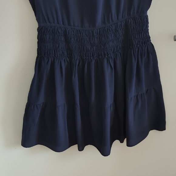 J. Crew Navy Mini Dress 100% Silk - Picture 8 of 11